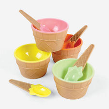 ice cream bowl set