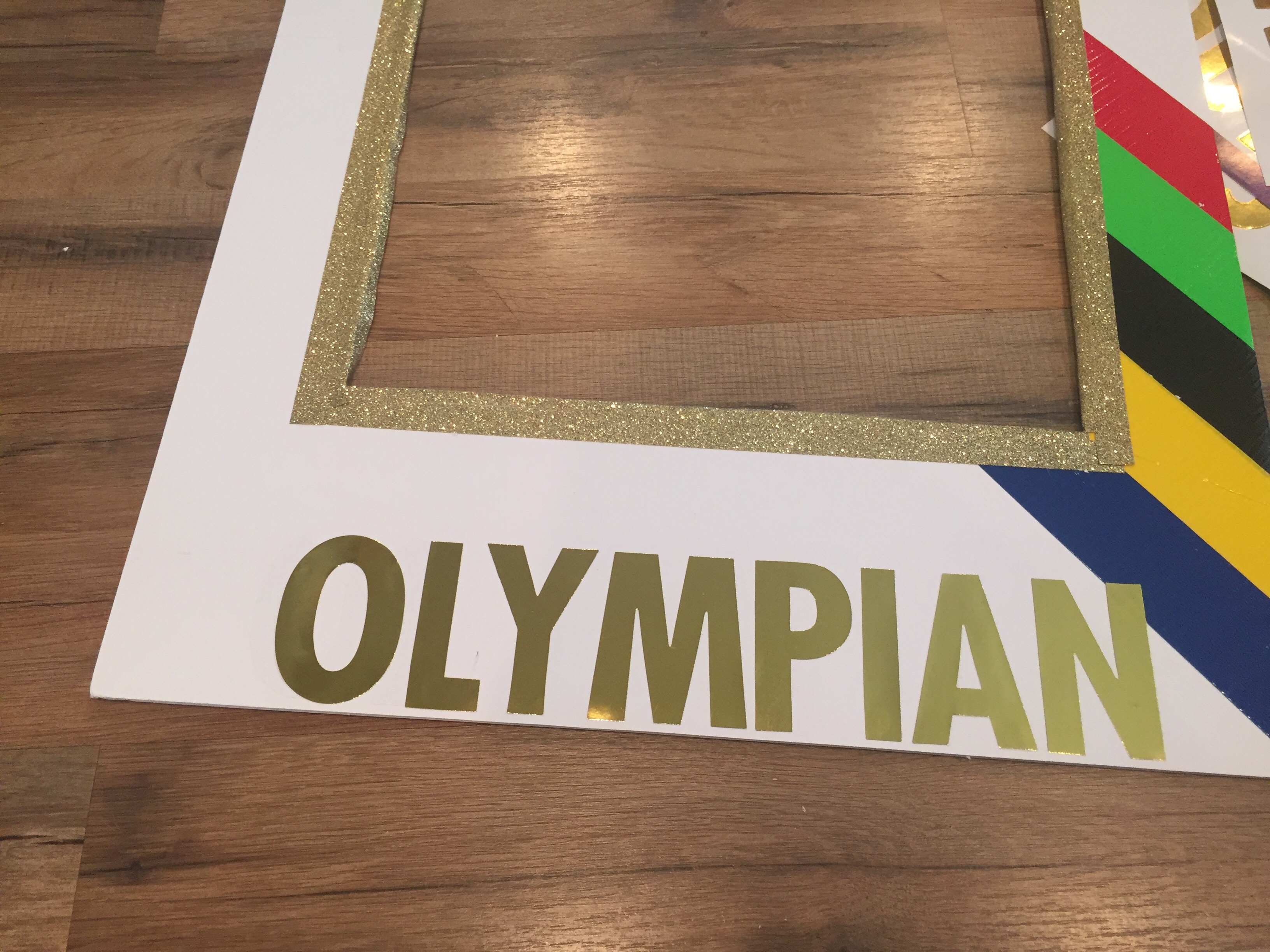 Olympic Sign_gold letters